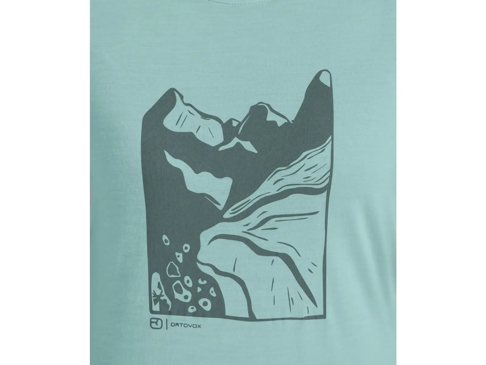 Ortovox 120 Cool Tec Mtn Cut women's T-shirt short sleeve Aquatic Ice M