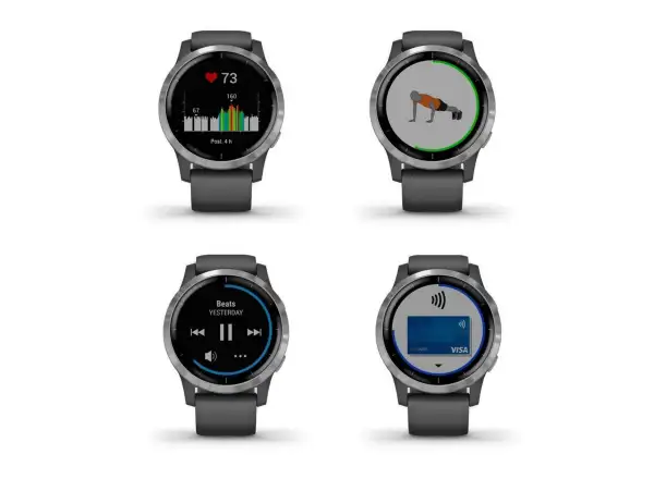 Garmin vívoActive 4 sport watch Gray/Black Band