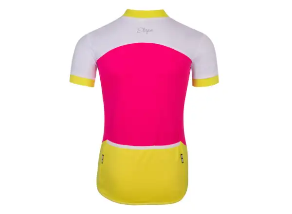 Etape Peddy kids jersey short sleeve pink/lime