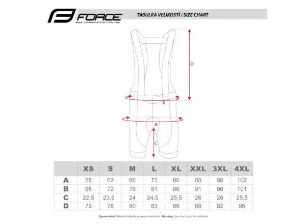 Force Game men's bib shorts black/grey