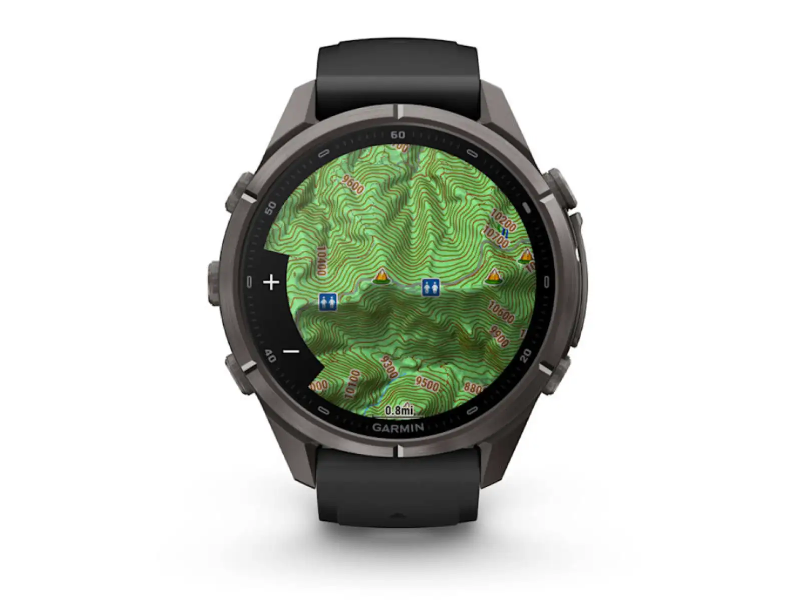 Garmin Fénix 9 Pro inReach 43 mm smartwatch Carbon Gray DLC Titanium Black/Pebble Gray