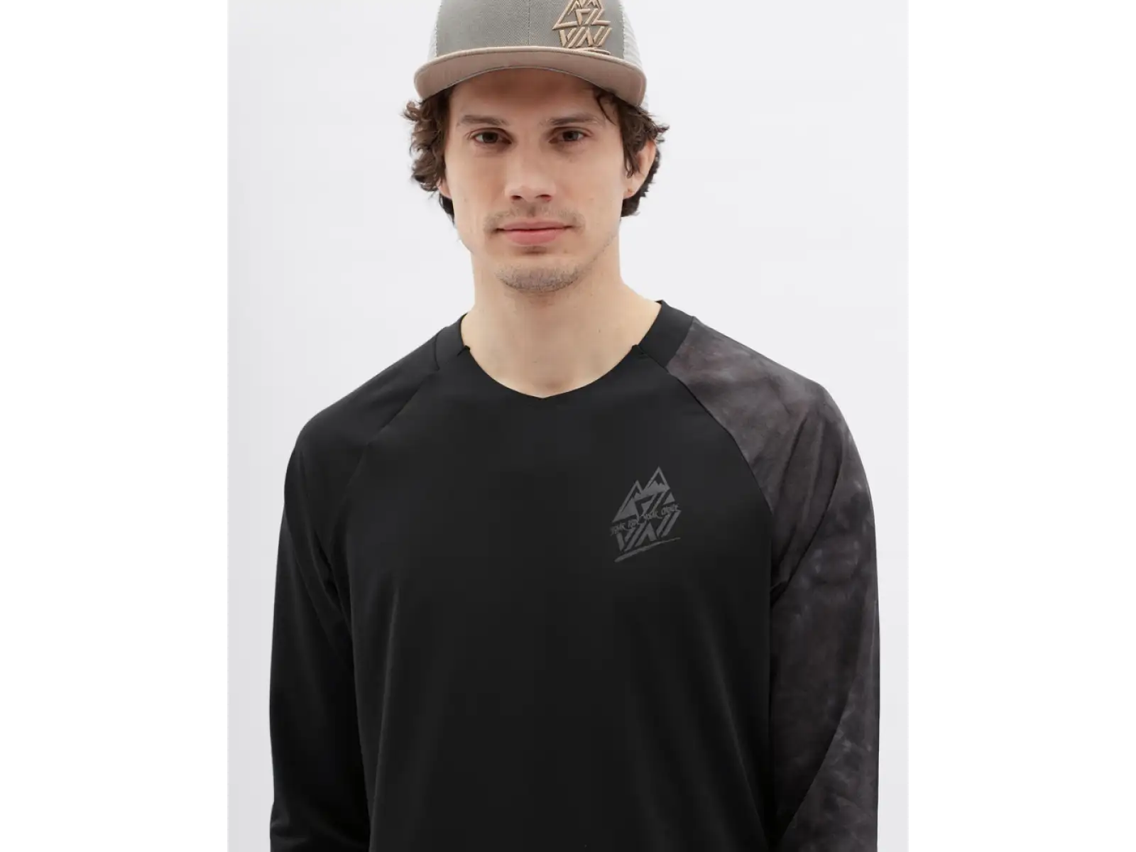 Silvini Brunello men's jersey 3/4 sleeve Black/Charcoal