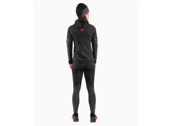 Dynafit Reflective women's leggings Black Out/Pink Glo