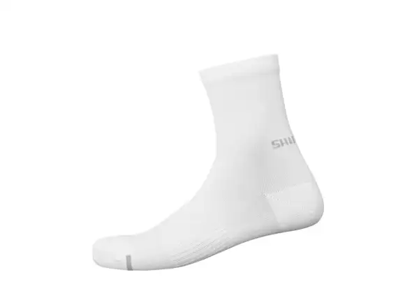 Shimano Mid Performance cycling socks white