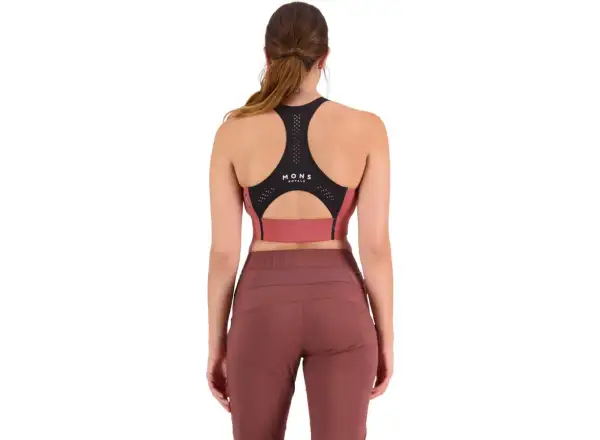 Mons Royale Stratos Merino Shift Sports bra terracotta