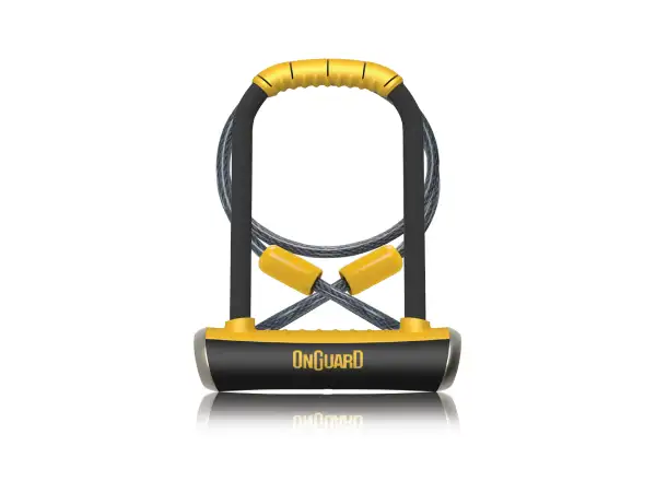 OnGuard Pitbull DT8005 U-Lock 115x230 mm, Steel Cable