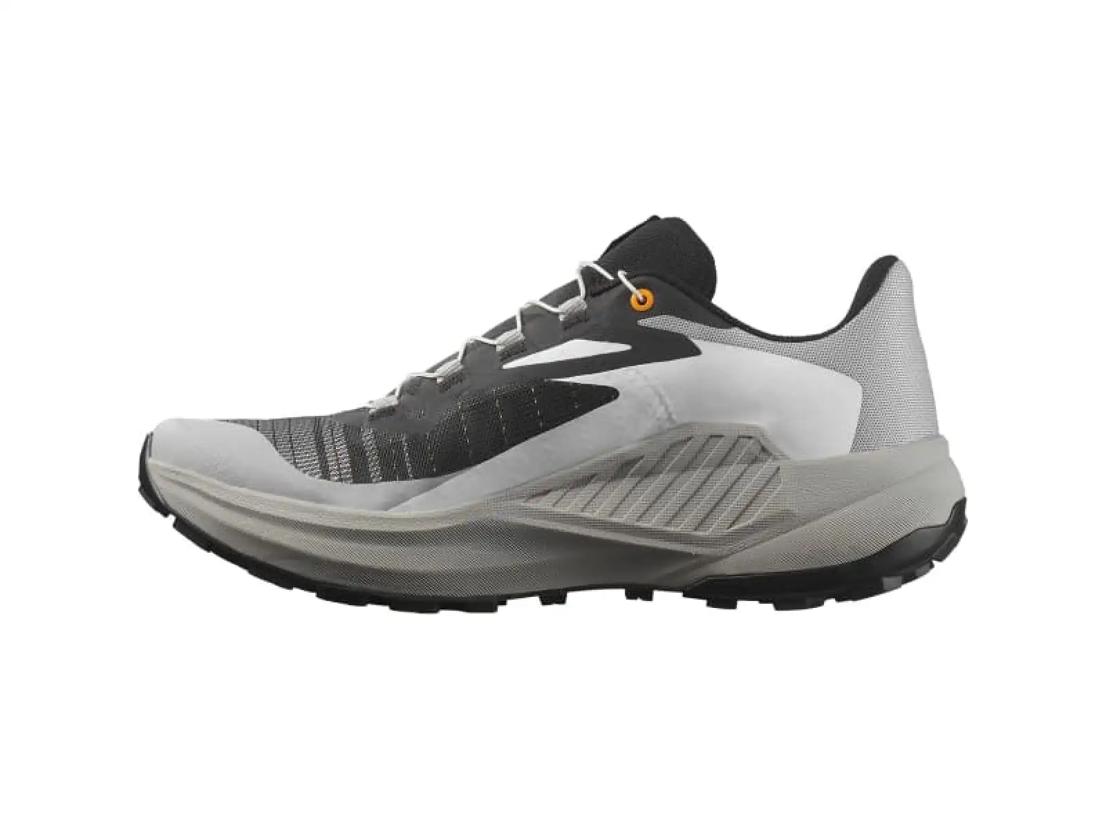 Salomon Genesis men's running shoes Black/Alloy/Turmeric