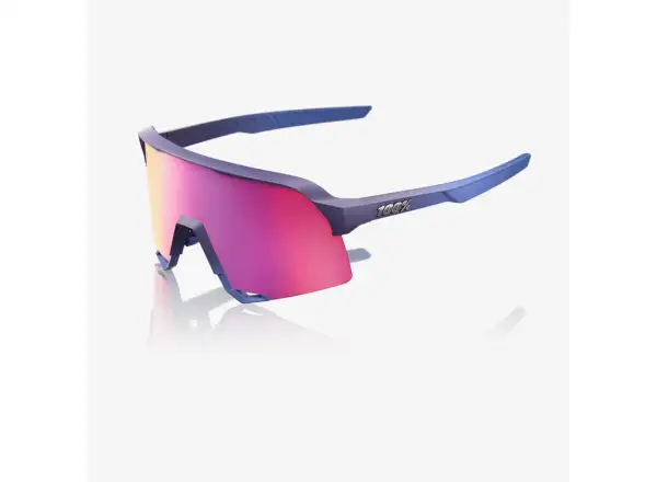 100% S3 sunglasses Satin Storm Metallic/Purple Mirror
