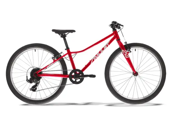 AMULET 24 Fun kids bike metallic red/silver