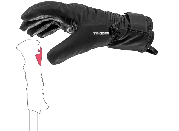 Leki Voltec TR downhill gloves Black