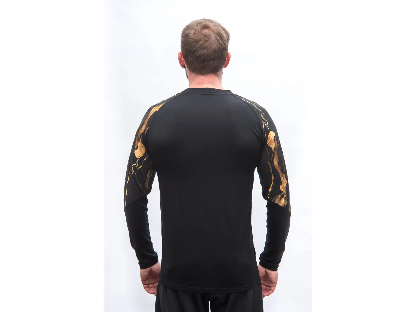 Sensor Merino Impress men's long sleeve shirt black/cosmos