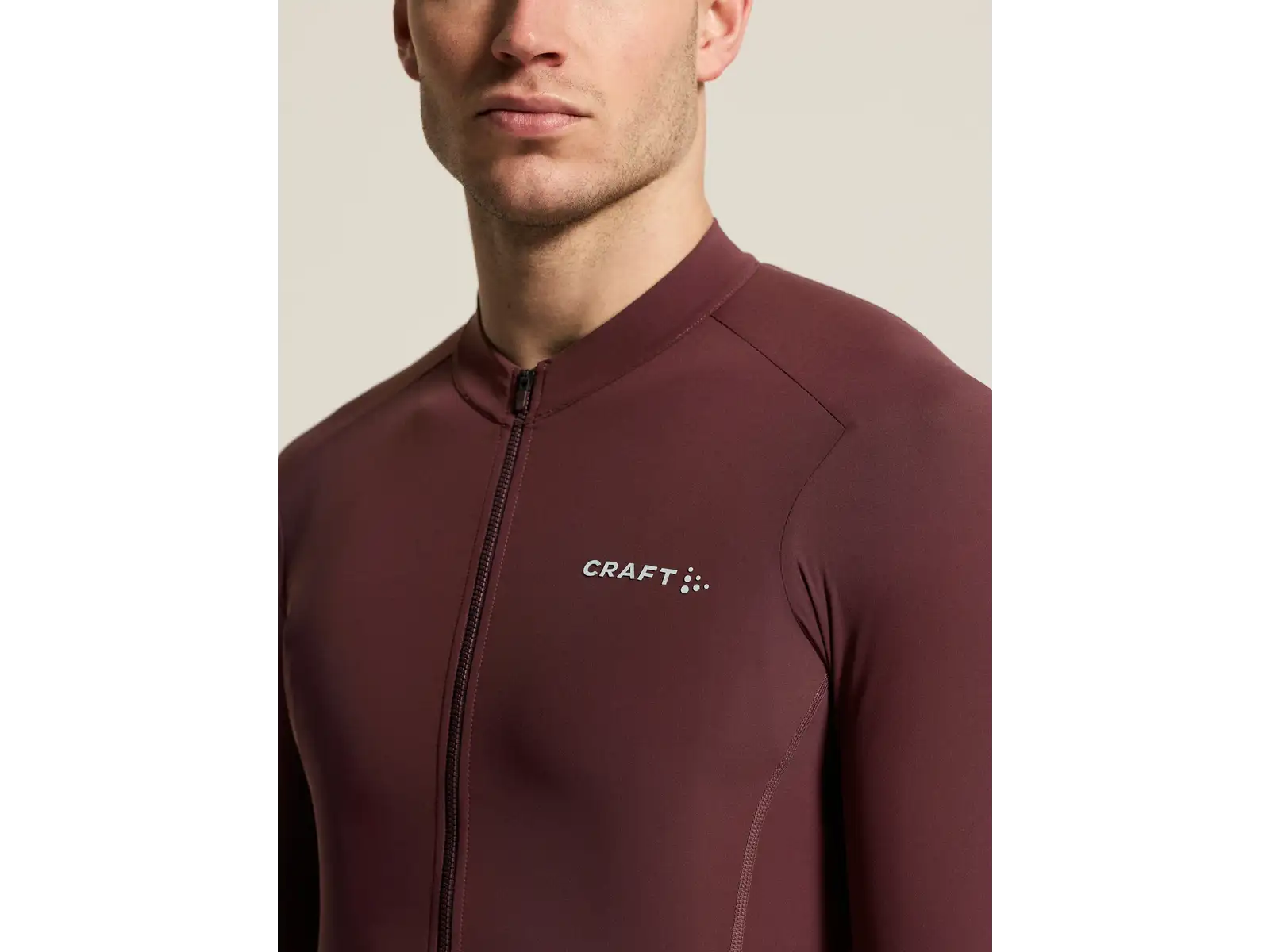 Craft Endur Training men's jersey long sleeve red