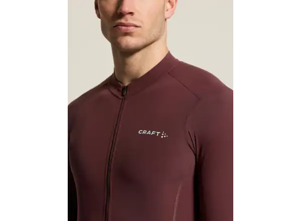 Craft Endur Training men's jersey long sleeve red