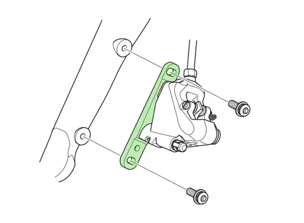 Shimano Flat Mount Adapter Front 140/160 mm