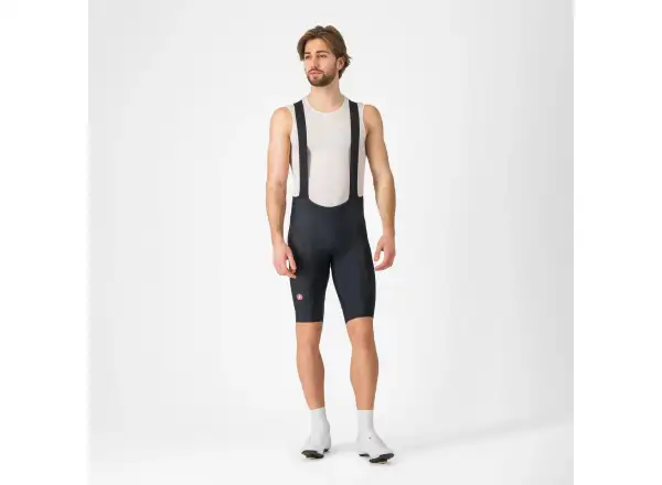 Castelli Competizione 2 men's shorts with insert and braces Black