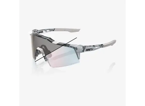 100% Speedcraft SL sunglasses Polished Translucent Grey - Rose Gold Photochromic