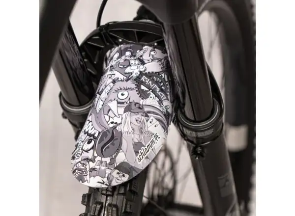 Rie:sel Design Schlamm:PE mudguard Stickerbomb Eyecatcher Ultra Black