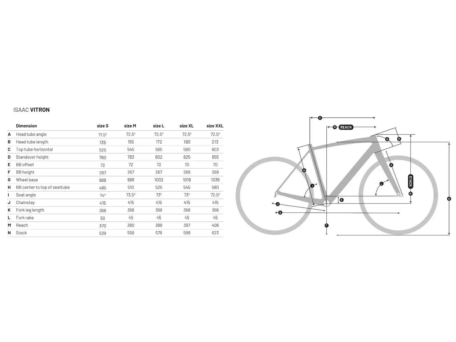 Isaac Vitron 105 road bike Black