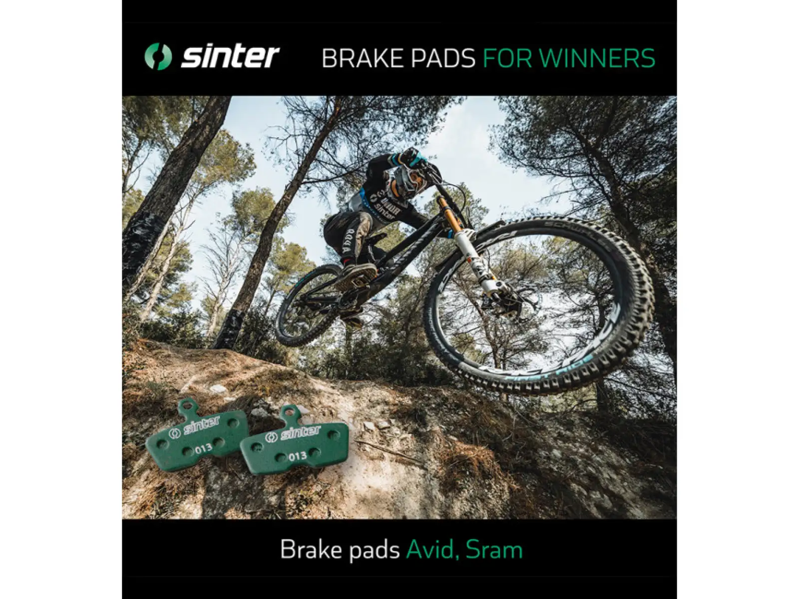Sinter Sram Code, Guide brake pads polymer green