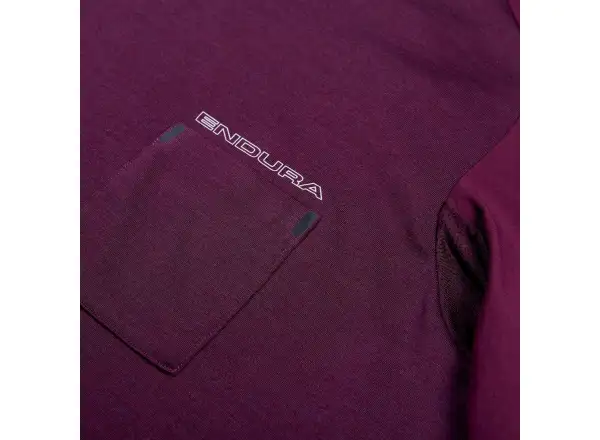 Endura GV500 Foyle men's jersey short sleeve Aubergine