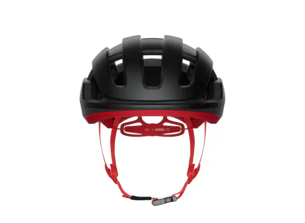 POC Omne Lite helmet Uranium Black/Prismane Red Matt