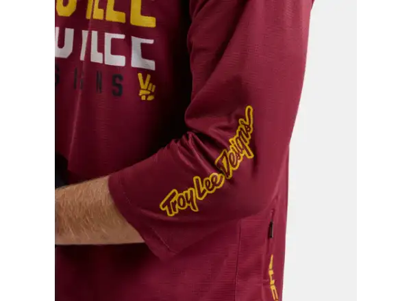 Troy Lee Designs Ruckus Spun men's jersey 3/4 sleeve Oxblood