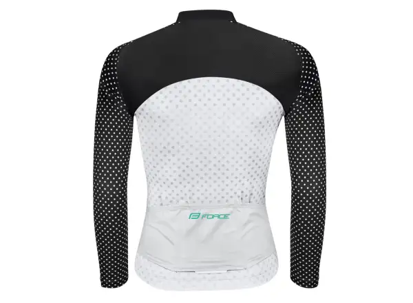 Force Points women's jersey long sleeve black/white/turquoise