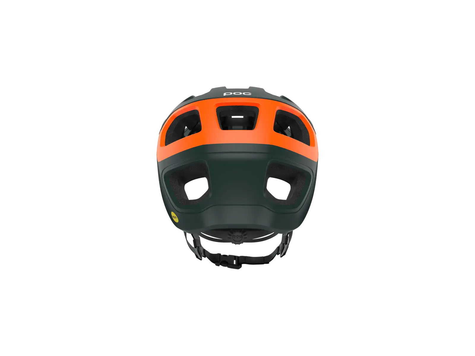 POC Cularis Pure MTB helmet Pargasite Green Matt/Fluorescent Orange Matt