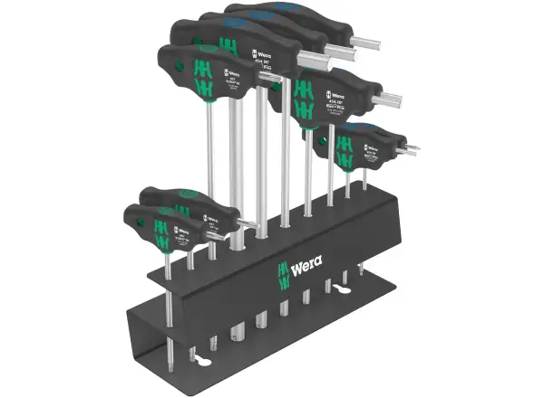 Wera Bicycle Set 6 Hex-Plus TORX T-handle screwdrivers 10 pcs with stand