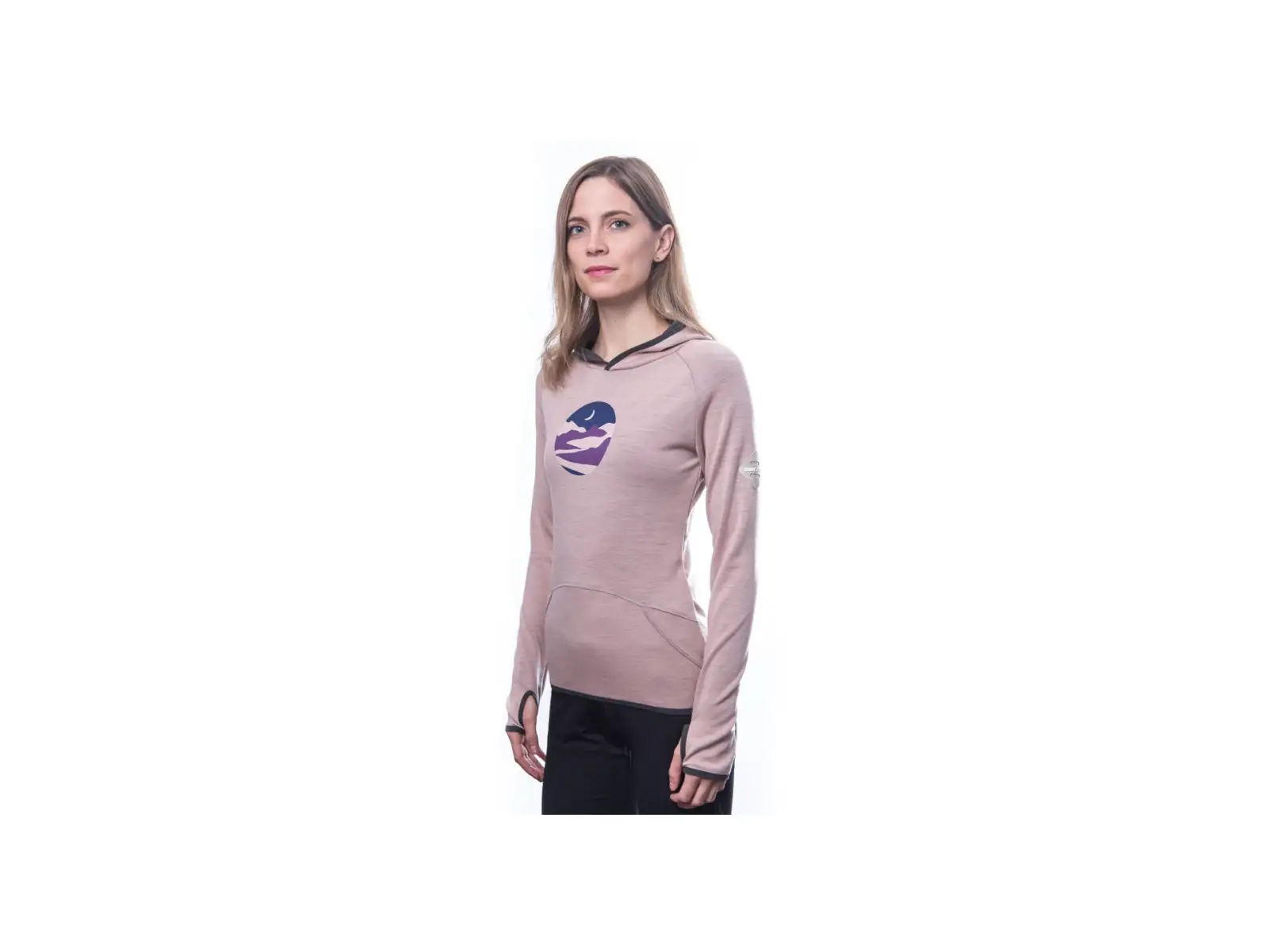 Sensor Merino Upper Triglav women's sweatshirt Dusty Pink