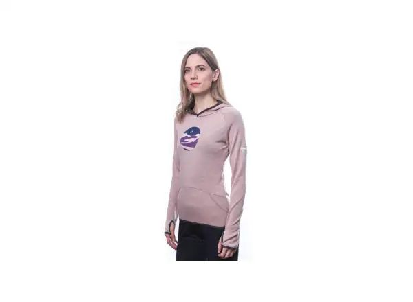 Sensor Merino Upper Triglav women's sweatshirt Dusty Pink