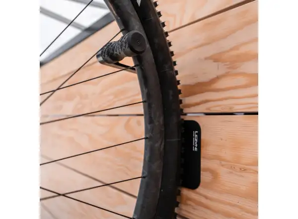 Lezyne CNC Alloy Wheel Hook wall mount black