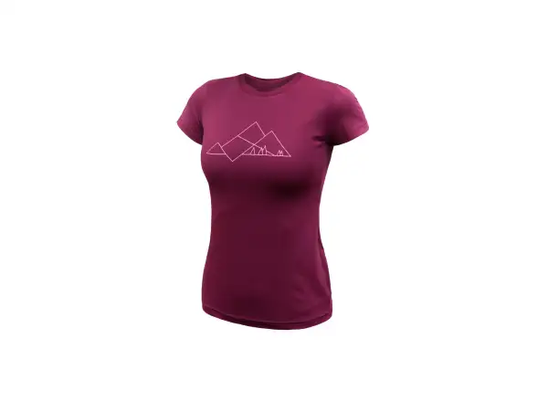 Sensor Coolmax Geo Mountains women's T-shirt short sleeve Lilla