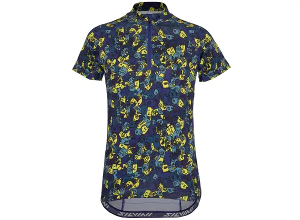 Silvini Scrivia kids jersey short sleeve Blue/Neon