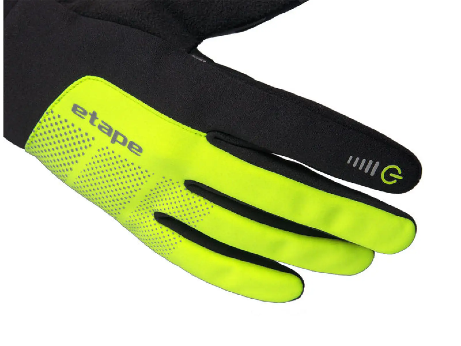 Etape Skin WS winter gloves black/yellow fluo