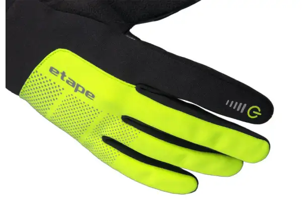 Etape Skin WS winter gloves black/yellow fluo