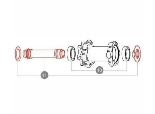 Mavic Road Disc inner axle 9/12/15 mm CL - V2252401