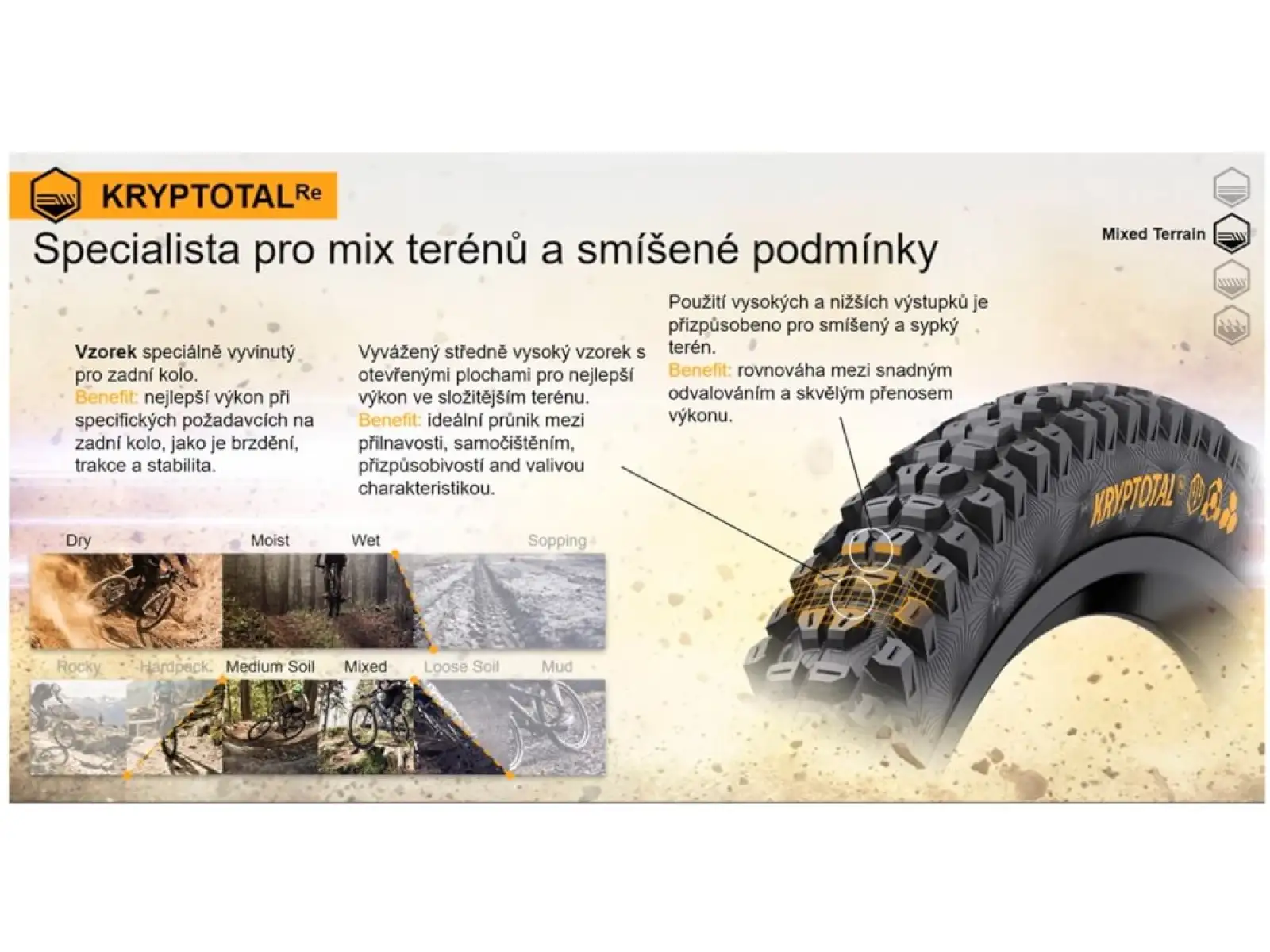 Continental Kryptotal DH Supersoft 27,5x2,40" TLR E-25 MTB tire kevlar rear black