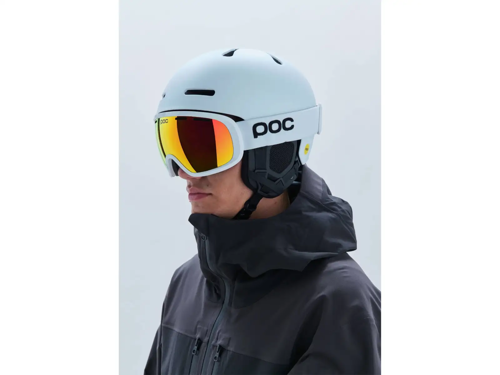 POC Fovea ski goggles Hydrogen White/Partly Sunny Orange