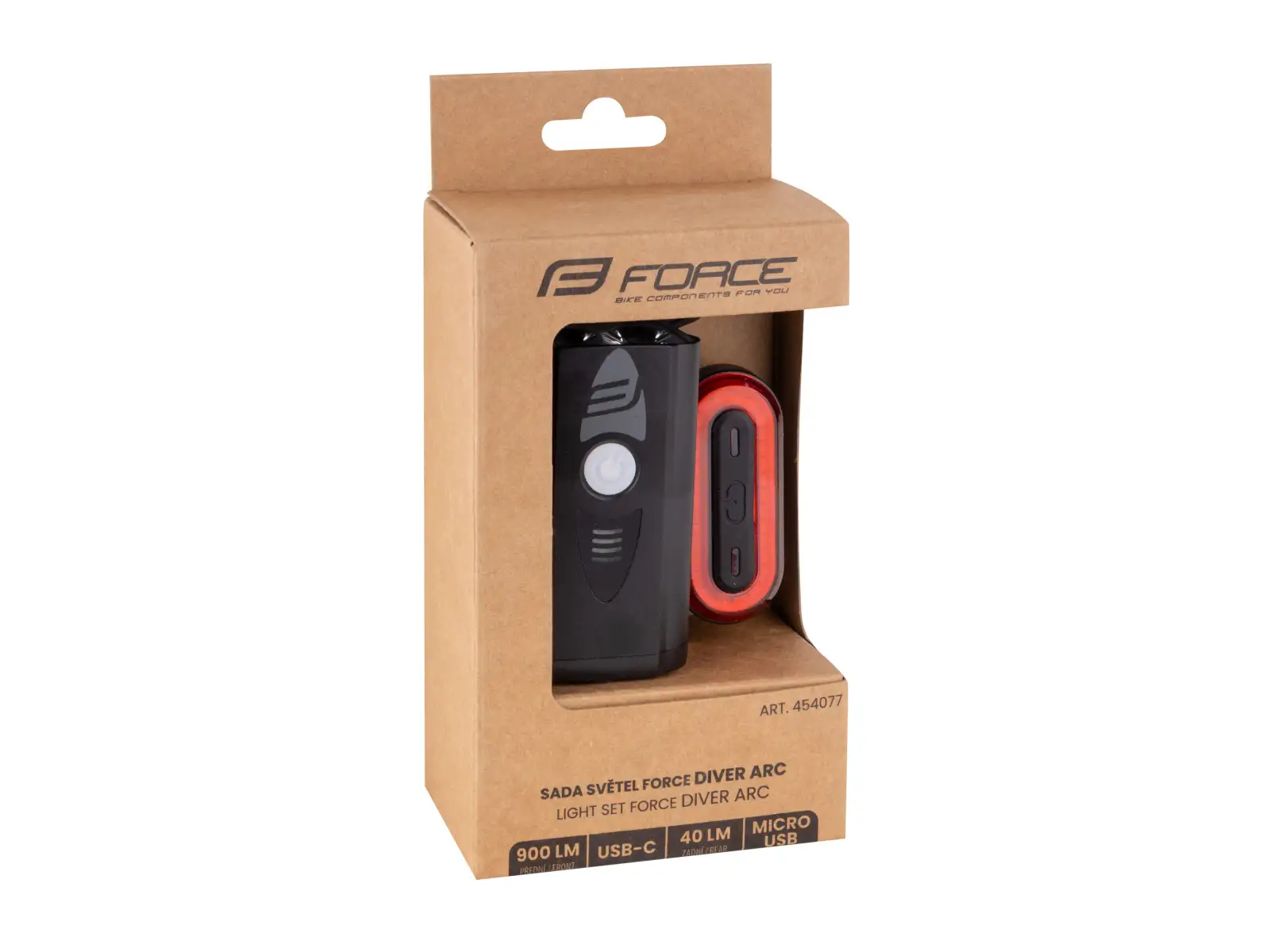 Force Diver ARC set lights front and rear USB