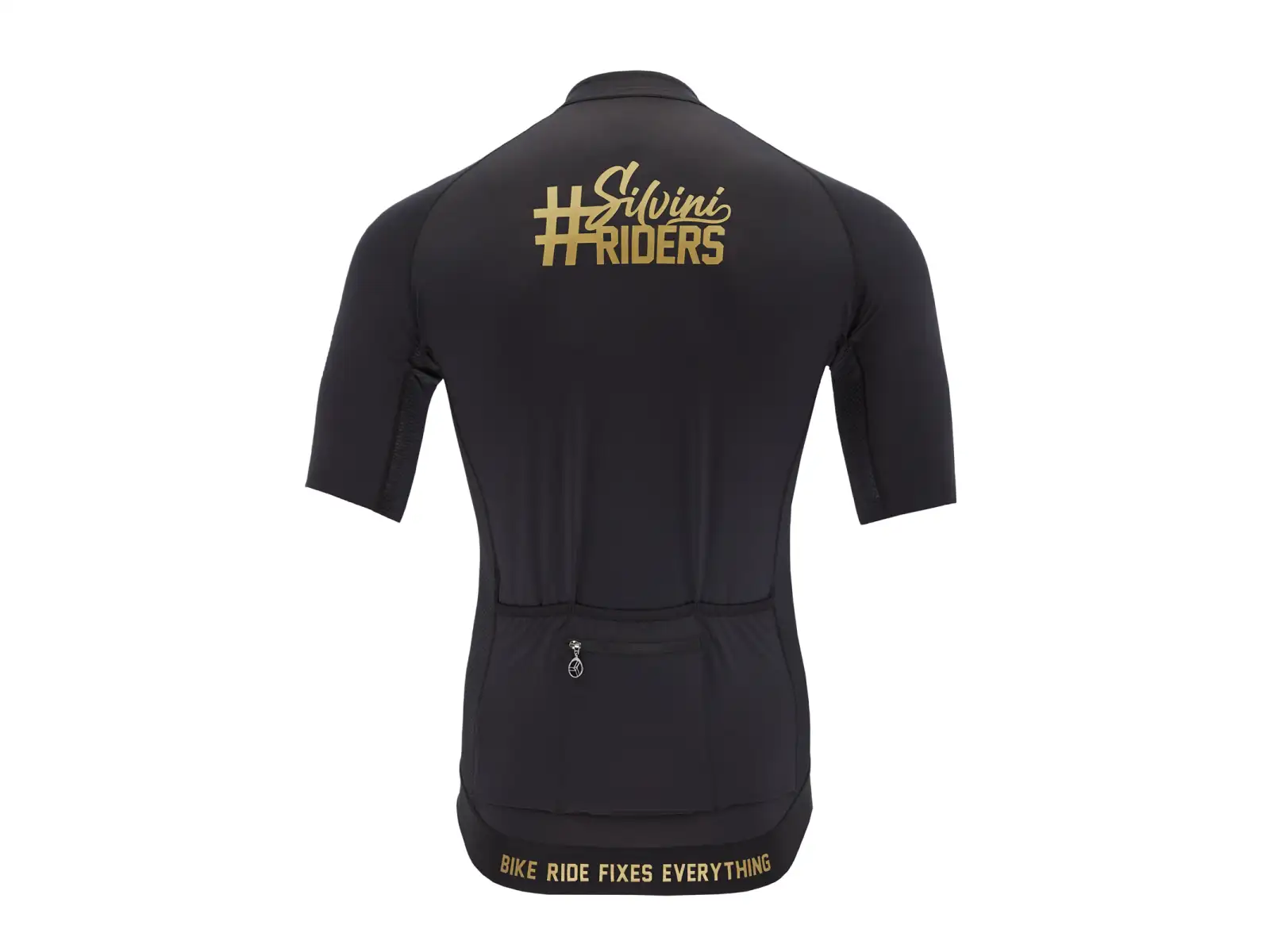 Silvini Mottolino men's jersey short sleeve Black/Gold