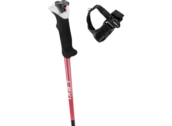 Leki Stella S women's downhill poles black-light rose-white