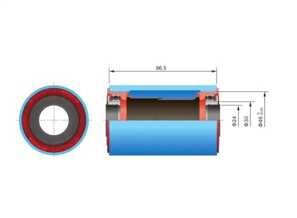 FSA bottom bracket reducer BB386 for cranks with a 24 mm axle