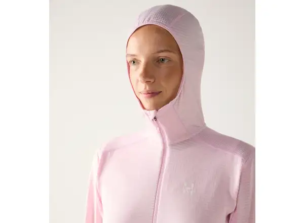 Haglöfs L.I.M Mid Multi Hood women's hooded sweatshirt Fresh Pink