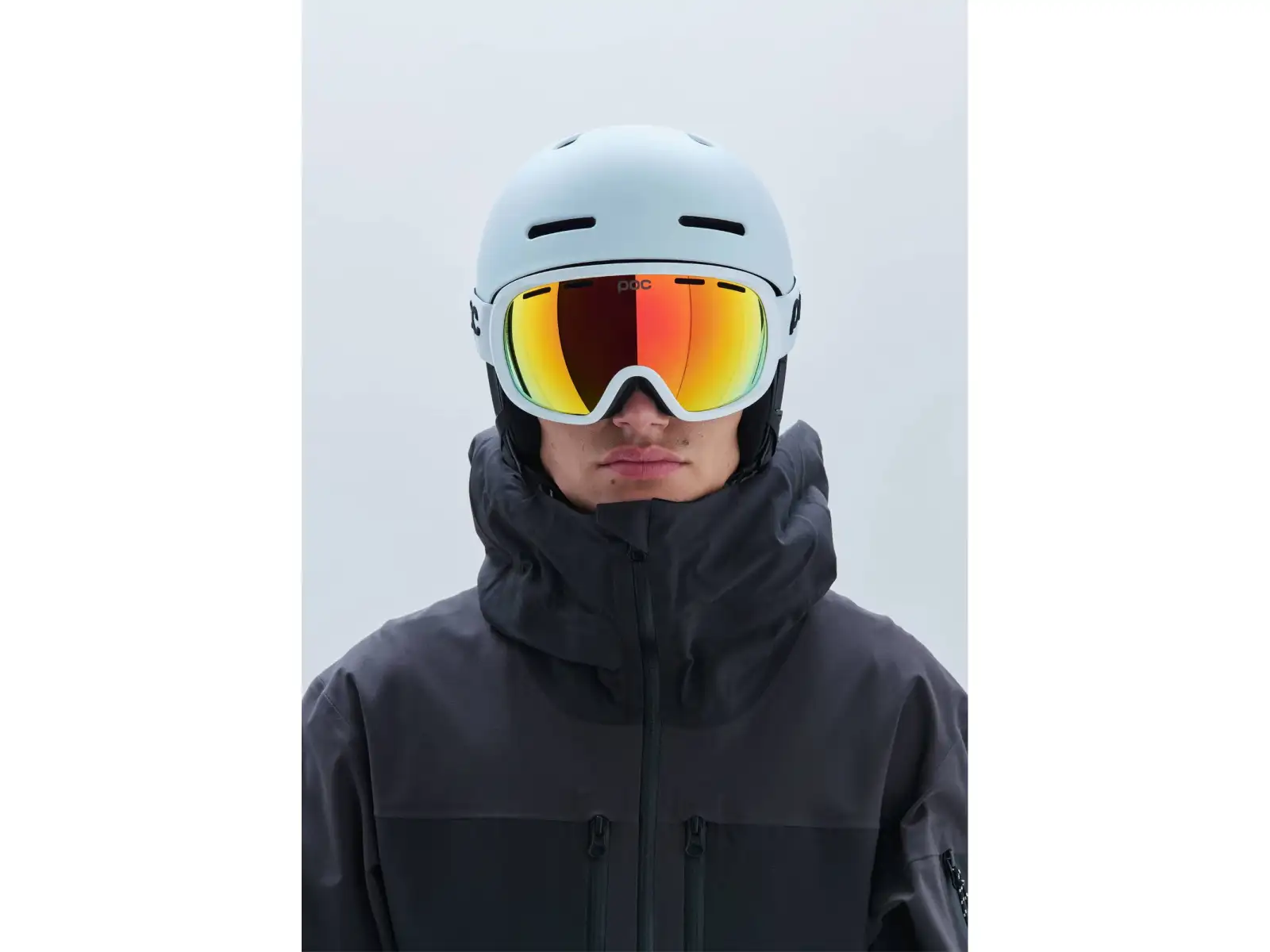 POC Fovea ski goggles Hydrogen White/Partly Sunny Orange