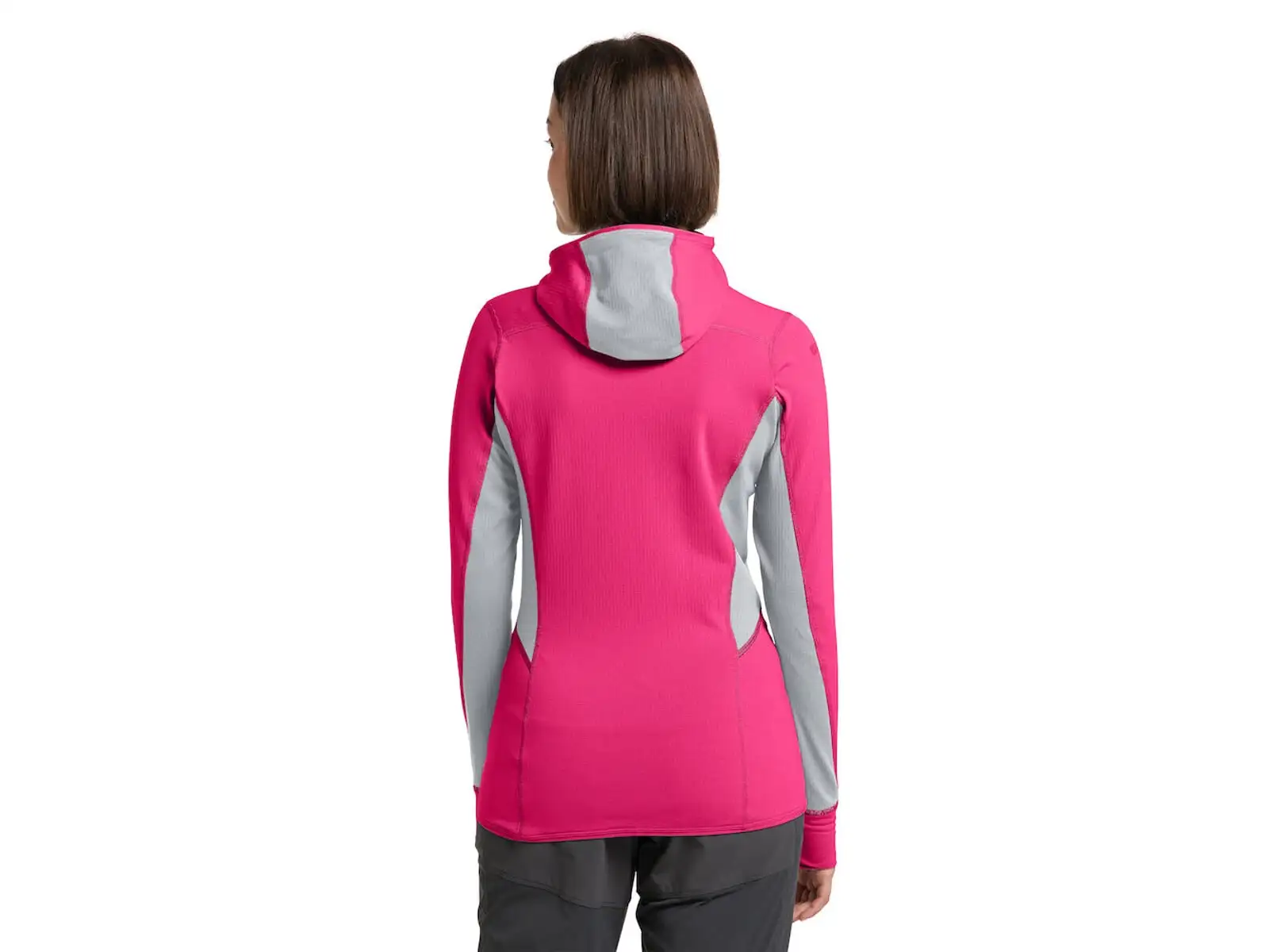 Haglöfs L.I.M. Mid Comp Hood women's sweatshirt pink
