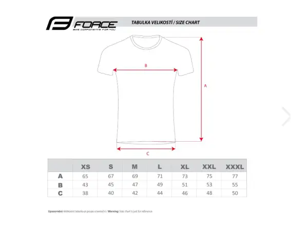 Force Bike men's T-shirt short sleeve red