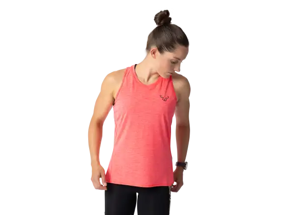 Dynafit Trail women's running sleeveless shirt Ultra Coral