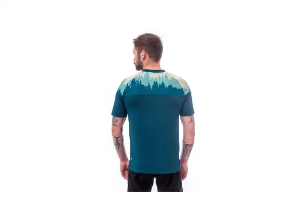 Sensor Helium men's jersey short sleeve sapphire/Trees