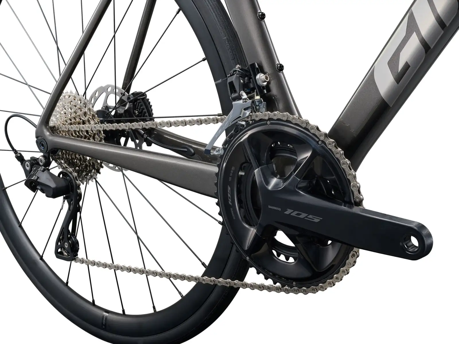 Giant TCR Advanced 2 KOM road bike Stealth Chrome
